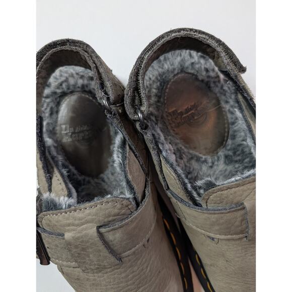 Dr. Martens Jorge II Leather Slingback Mules Muted Olive Shoes Size 8 - Picture 8 of 11